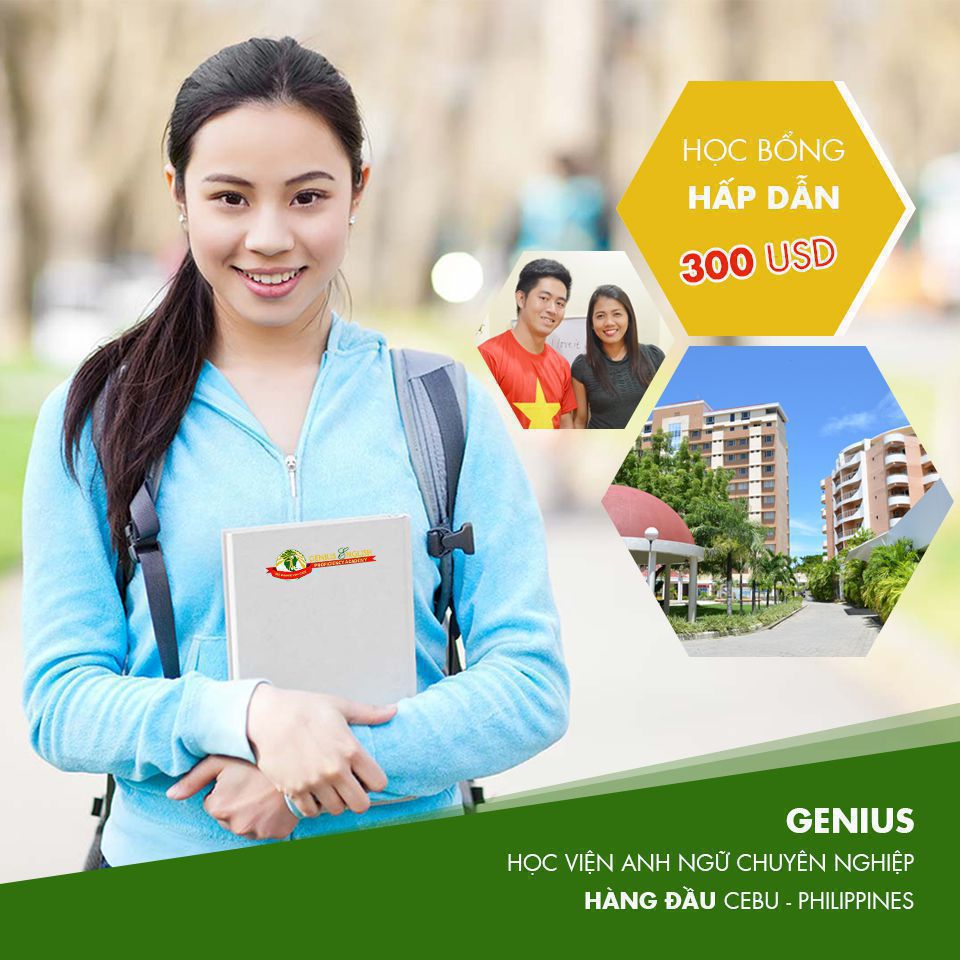 Học bổng hỗ trợ đặc biệt từ học viện Anh ngữ Genius - Cebu