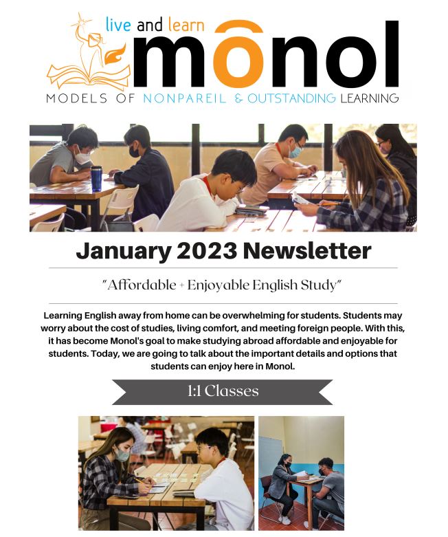 Bản tin trường MONOL tháng 1 năm 2023