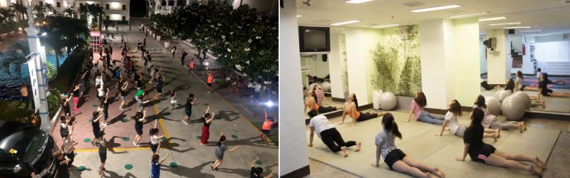 Hoạt động Yoga và Zumba tại các trường Anh ngữ Philippines