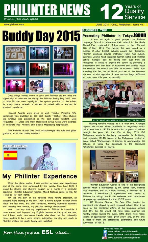 Bản tin tháng 06/2015 trường Anh ngữ Philinter