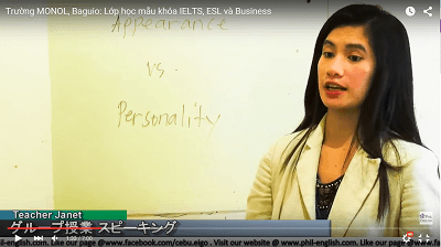 Lớp học mẫu ESL, IELTS và Business tại MONOL