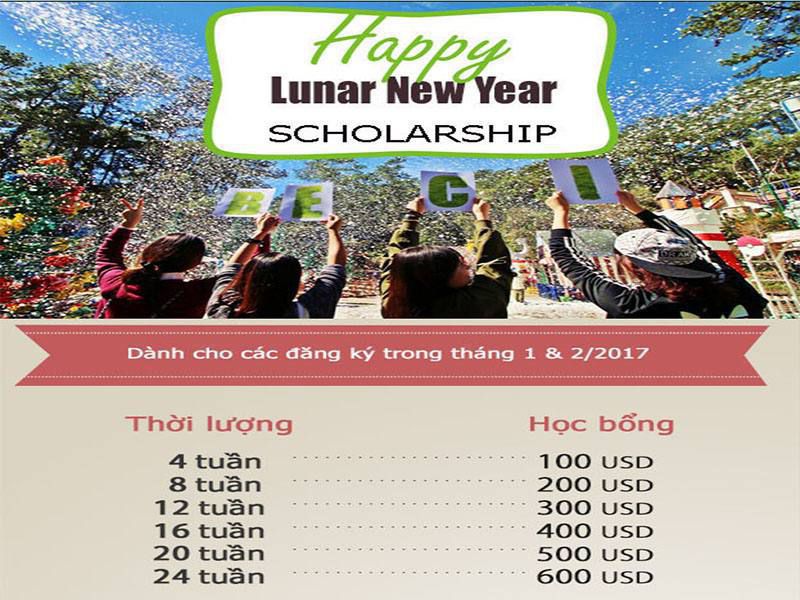 BECI chào đón Tết âm lịch Việt Nam với học bổng từ 100 USD ~ 600 USD