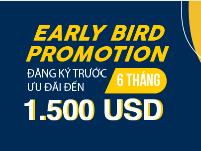 Phil English Early Bird Promotion - Đăng ký du học trước 6 tháng nhận ngay ưu đãi lên đến 1,500 USD!