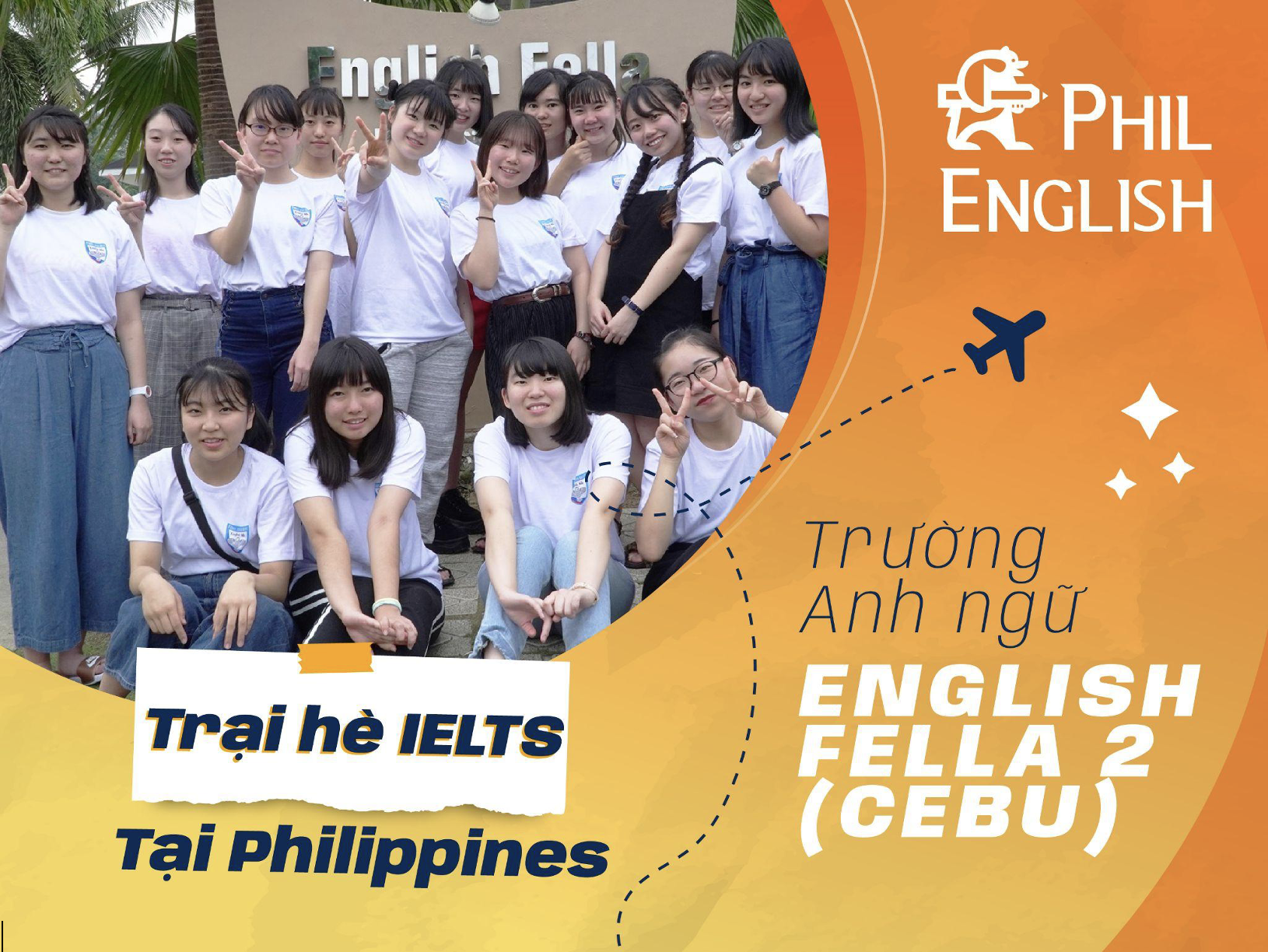 Trại hè IELTS tại Philippines - Trường English Fella (Cebu)