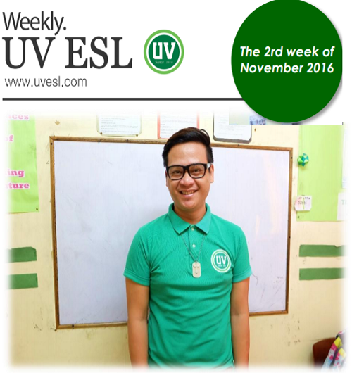 Bản tin UV ESL tuần 02 tháng 11 năm 2016