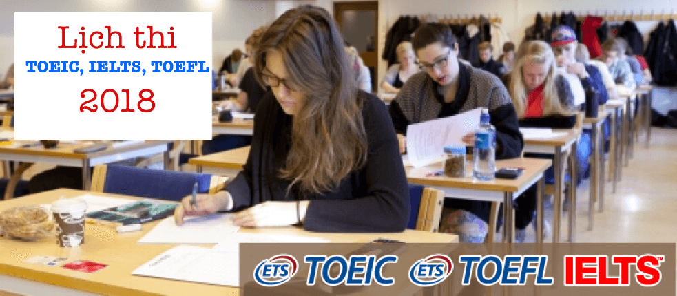 Lịch thi IELTS, TOEIC, TOEFL năm 2018 tại Philippines