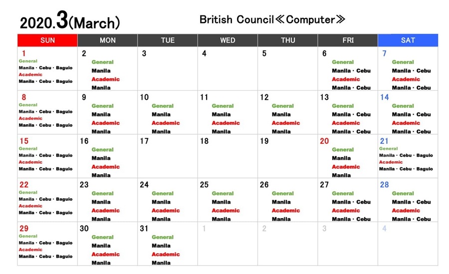 lich-thi-ielts-philippines-2020-BC-thang-3