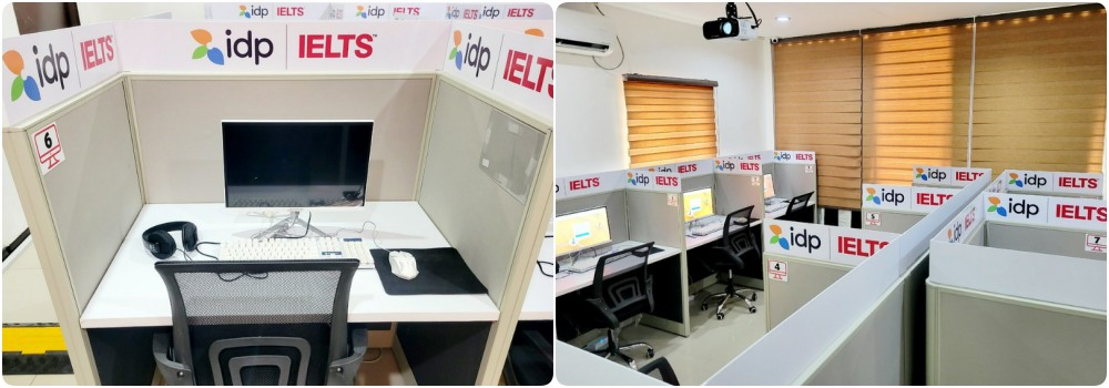 Phòng thi IELTS của IDP tại trường EG